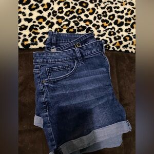 LC, Lauren Conrad blue jeans shorts
